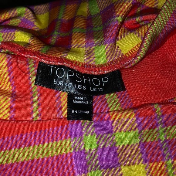 Topshop colorful long sleeve top - Picture 4 of 4